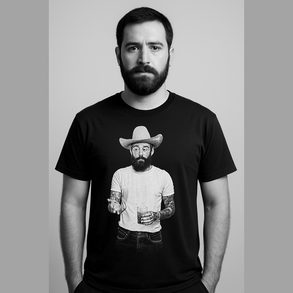 Post Malone Cowboy Black Short Sleeve Graphic Tee